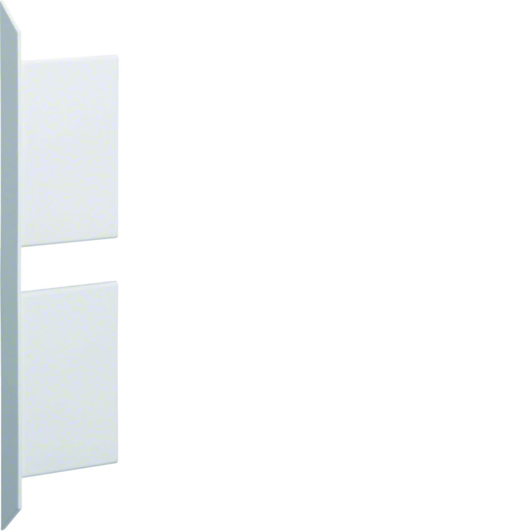 Hager - Embout pour BKIS épais 12,5mm double hauteur acier RAL 9016 Pure