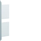 Hager - Embout pour BKIS épais 12,5mm double hauteur acier RAL 9016 Pure