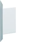 Hager - Embout pour BKIS épais 12,5mm simple hauteur acier RAL 9016 Pure