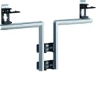 Hager - Té pour BKIS épais 12,5mm simple hauteur acier RAL 9016 Pure