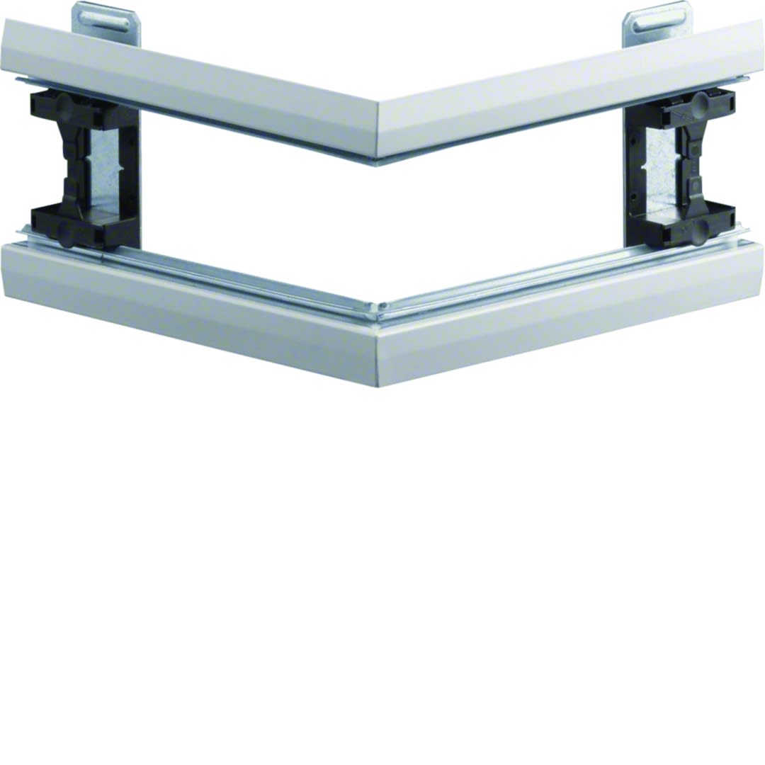 Hager - Angle extérieur pour BKIS épais 25mm simple hauteur acier RAL 9016 Pure