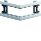 Hager - Angle extérieur pour BKIS épais 25mm simple hauteur acier RAL 9016 Pure
