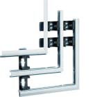 Hager - Angle plat pour BKIS épais 25mm double hauteur acier RAL 9016 Pure