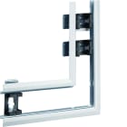 Hager - Angle plat pour BKIS épais 25mm simple hauteur acier RAL 9016 Pure