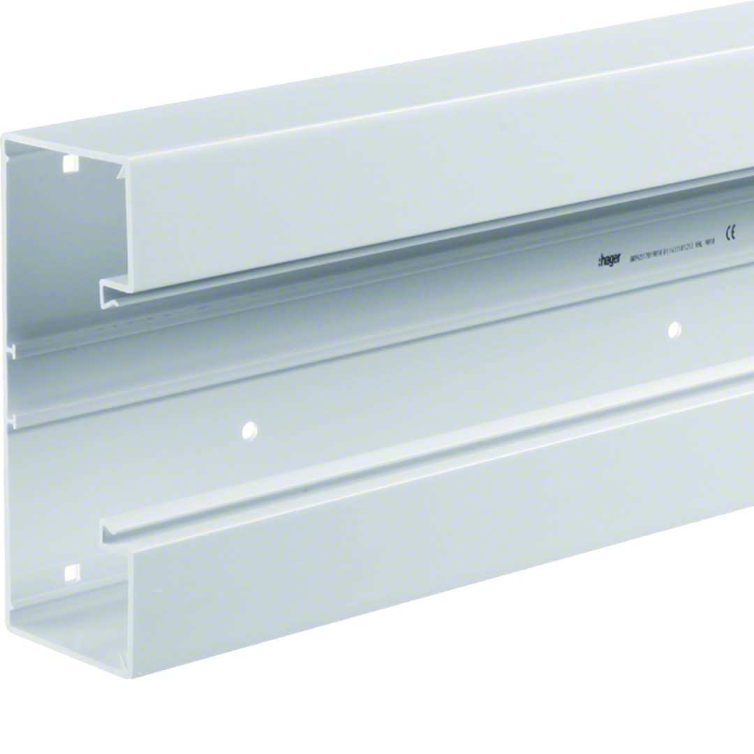 Hager - Socle goulotte BRP IP 40 IK 07 p 65mm h 170mm PVC rigide RAL 9010 blanc paloma