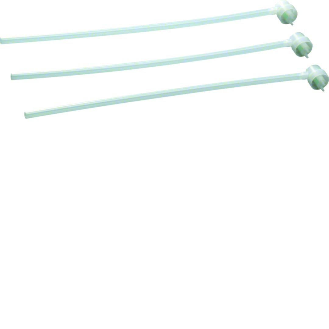Hager - Set de 3 têtes pour cartouche mastic ignifuge