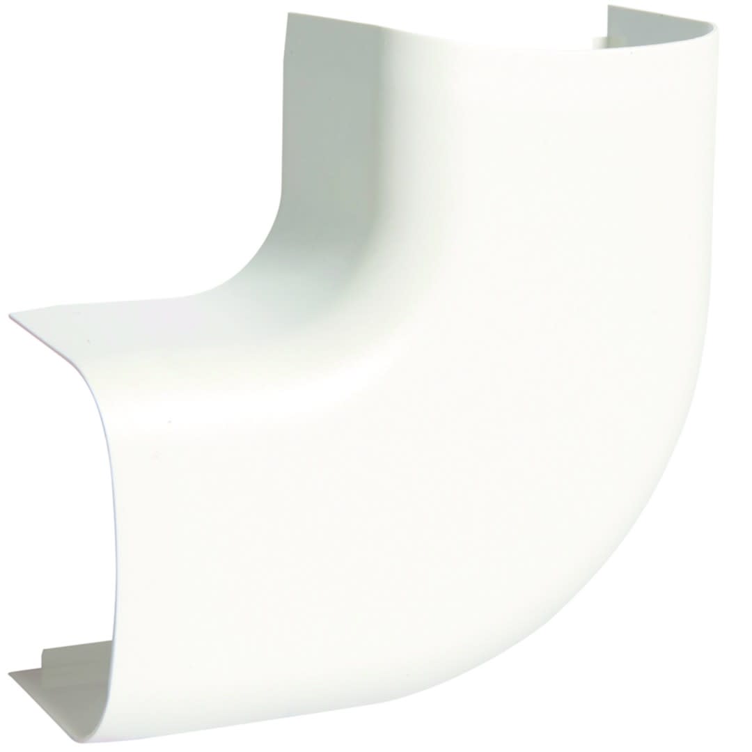 Hager - Angle plat pour goulotte de climatisation CLM 50 x 65 mm Blanc paloma