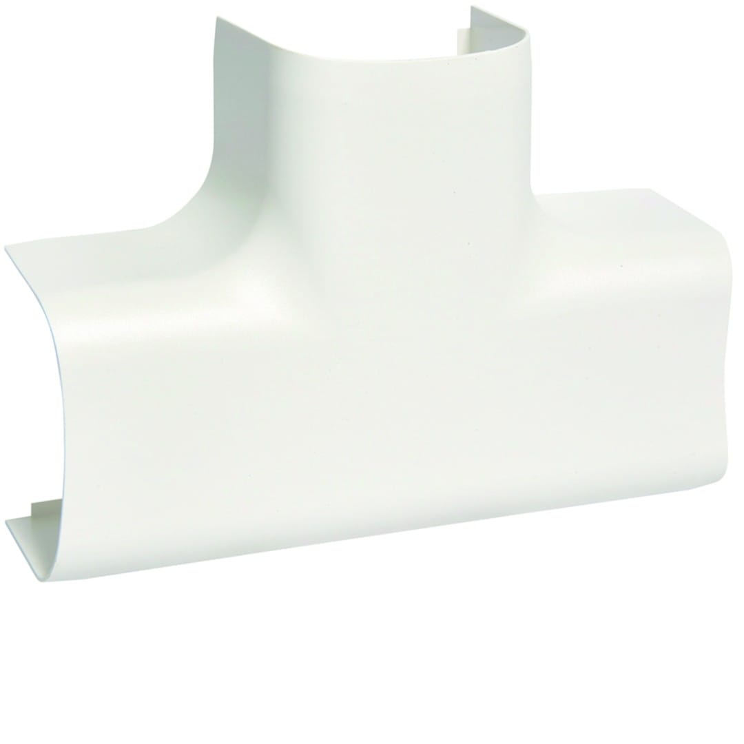 Hager - Té de dérivation pour goulotte de climatisation CLM 50 x 65 mm Blanc paloma