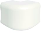 Hager - Angle extérieur pour goulotte de climatisation CLM 65 x 90 mm Blanc paloma