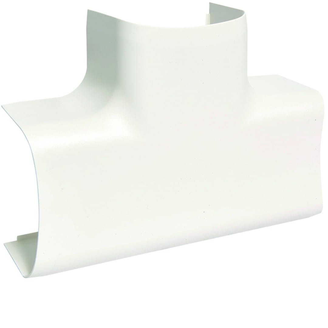 Hager - Té de dérivation pour goulotte de climatisation CLM 65 x 90 mm Blanc paloma