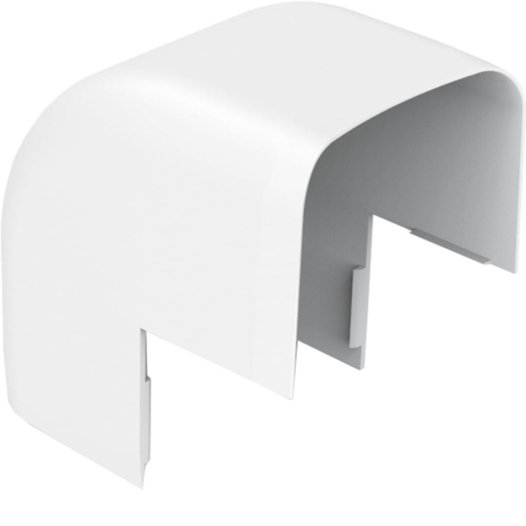 Hager - Angle extérieur pour goulotte de climatisation CLM 75 x 125 mm Blanc paloma