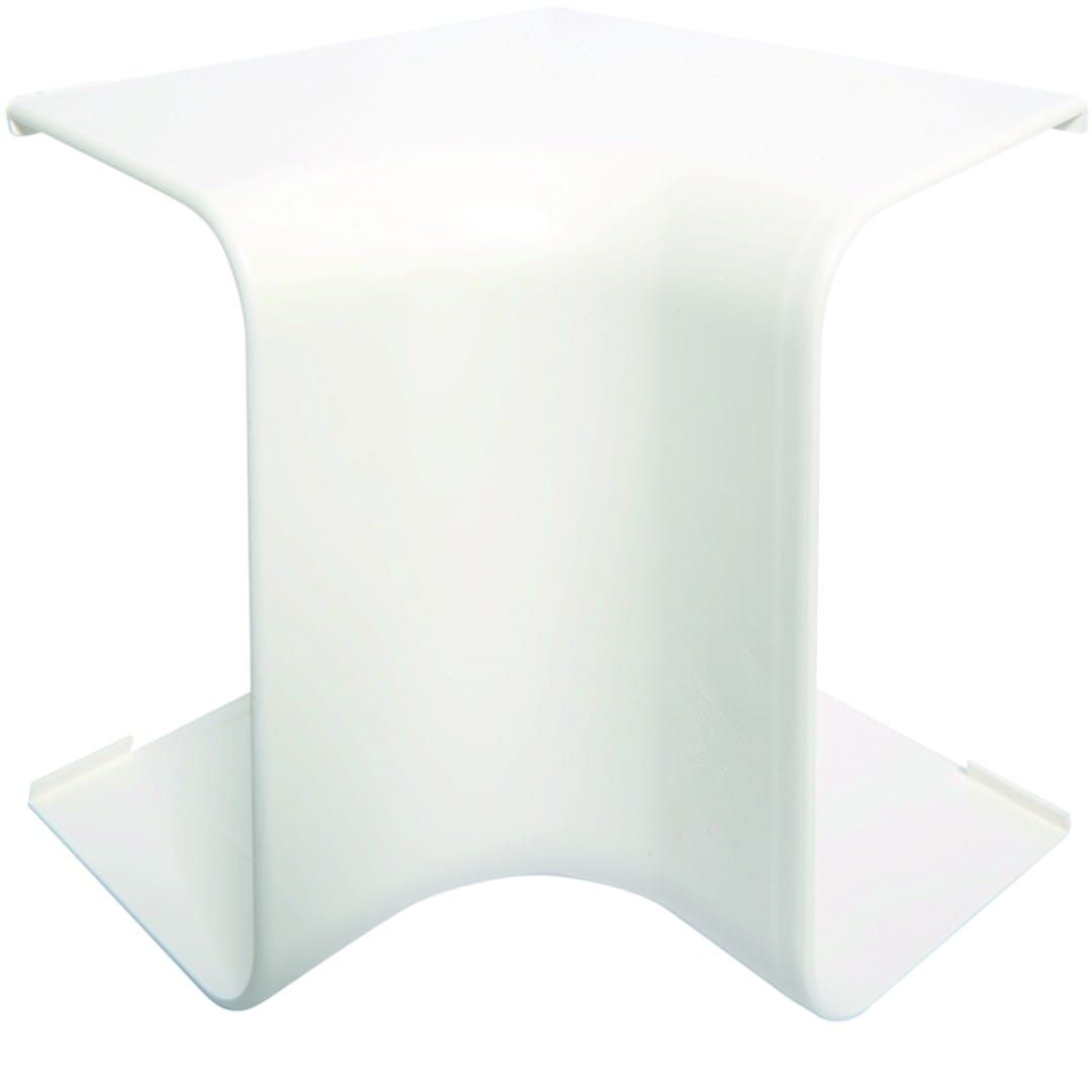 Hager - Angle intérieur pour goulotte de climatisation CLM 75 x 125 mm Blanc paloma