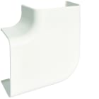 Hager - Angle plat pour goulotte de climatisation CLM 75 x 125 mm Blanc paloma