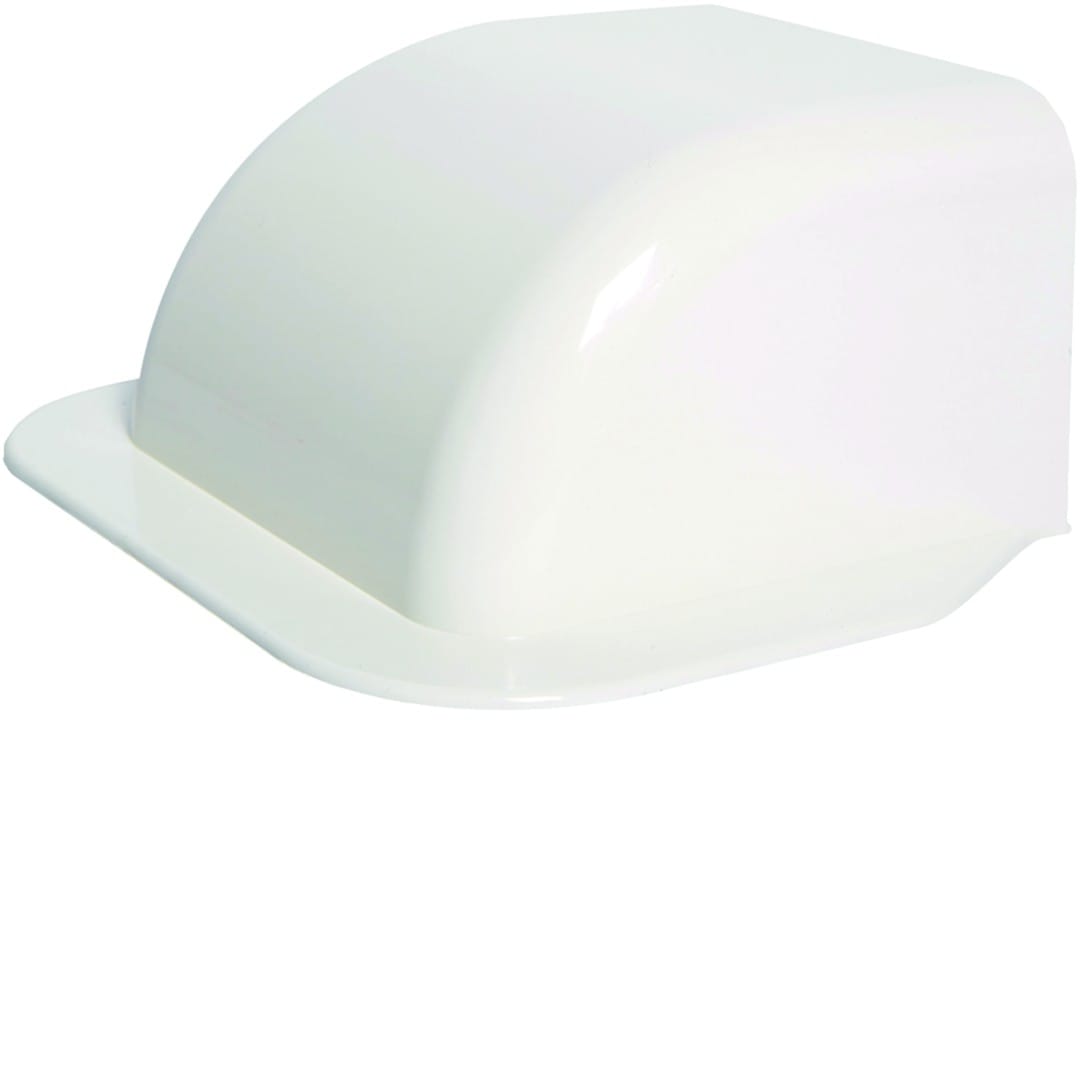 Hager - Passage de mur pour goulotte de climatisation CLM 75 x 125 mm Blanc paloma