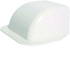 Hager - Passage de mur pour goulotte de climatisation CLM 75 x 125 mm Blanc paloma