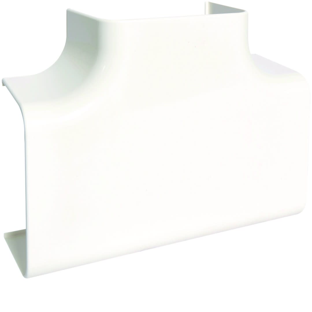 Hager - Té de dérivation pour goulotte de climatisation CLM 75 x 125 mm Blanc paloma