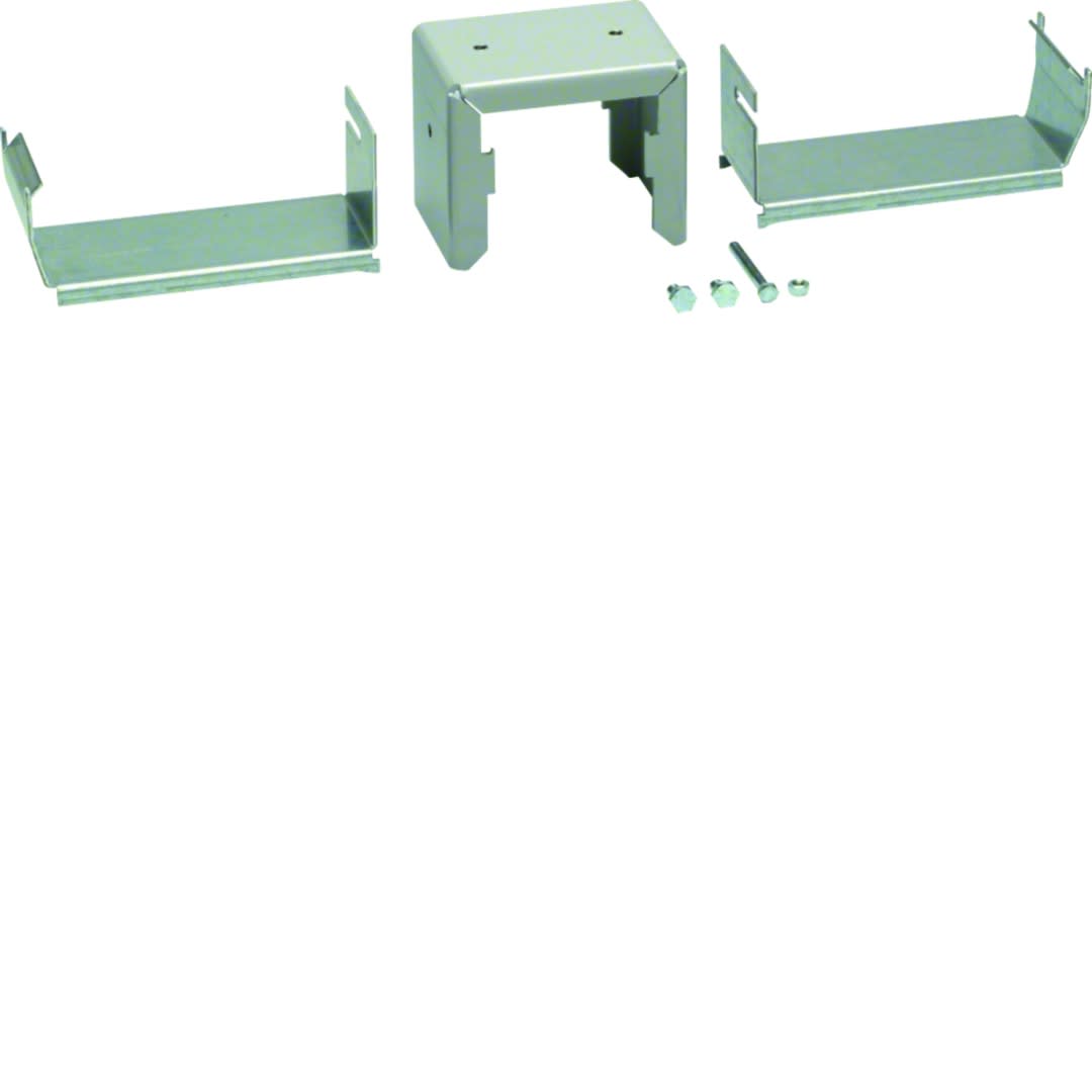 Hager - Pièce d'accrochage pour chemin de câble DABA50160109016 Aluminium anodisé blanc