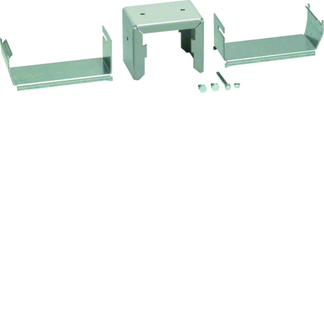 Hager - Pièce d'accrochage pour chemin de câble DABA50160109016 Aluminium anodisé blanc