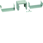 Hager - Pièce d'accrochage pour chemin de câble DABA50160109016 Aluminium anodisé blanc