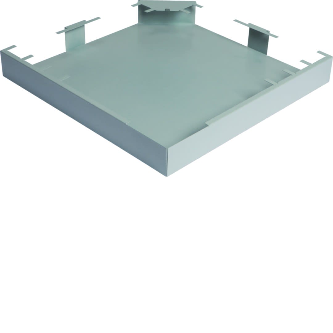 Hager - Angle plat p.DABA50160,acier,alu blanc