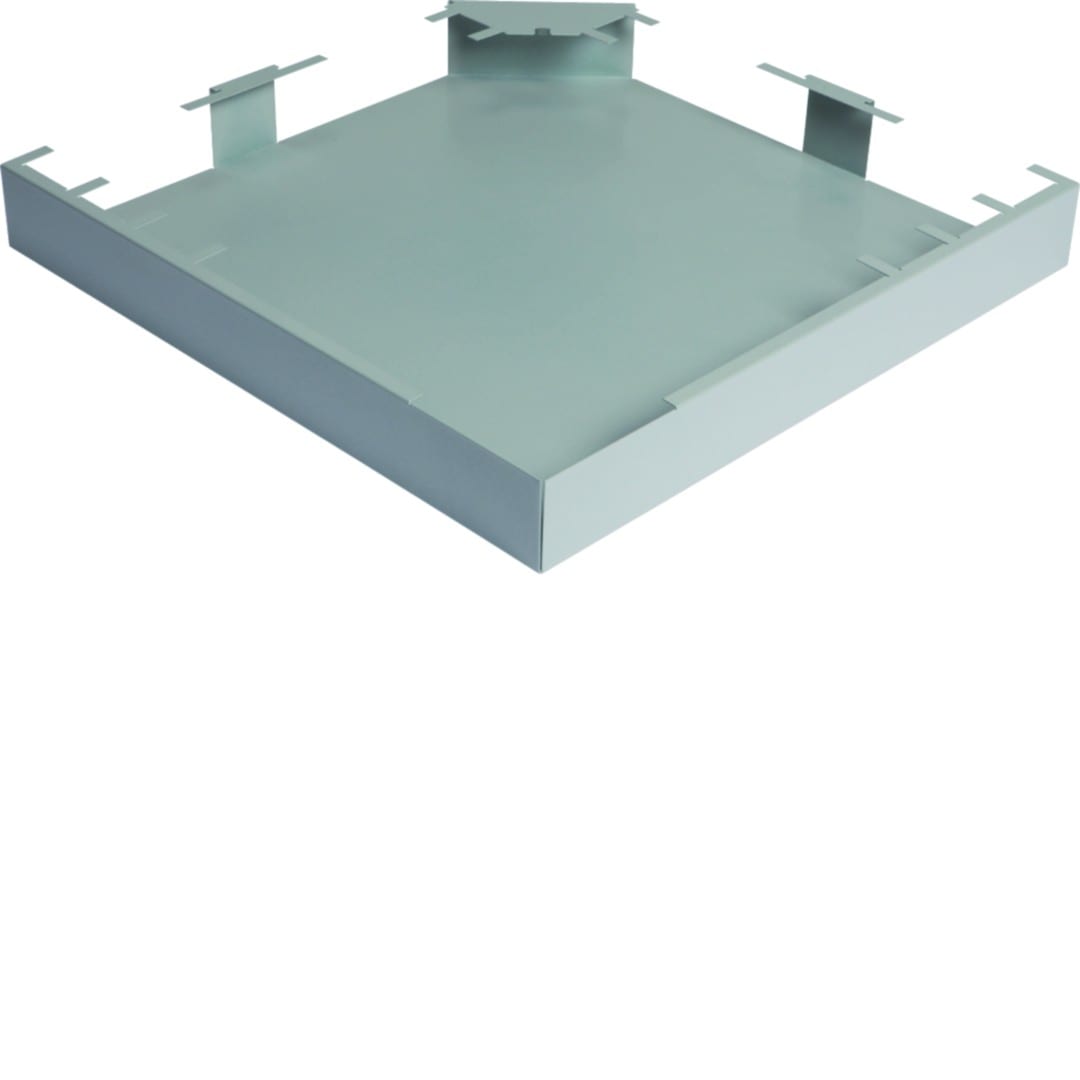 Hager - Angle plat p.DABA50160,acier,alu blanc