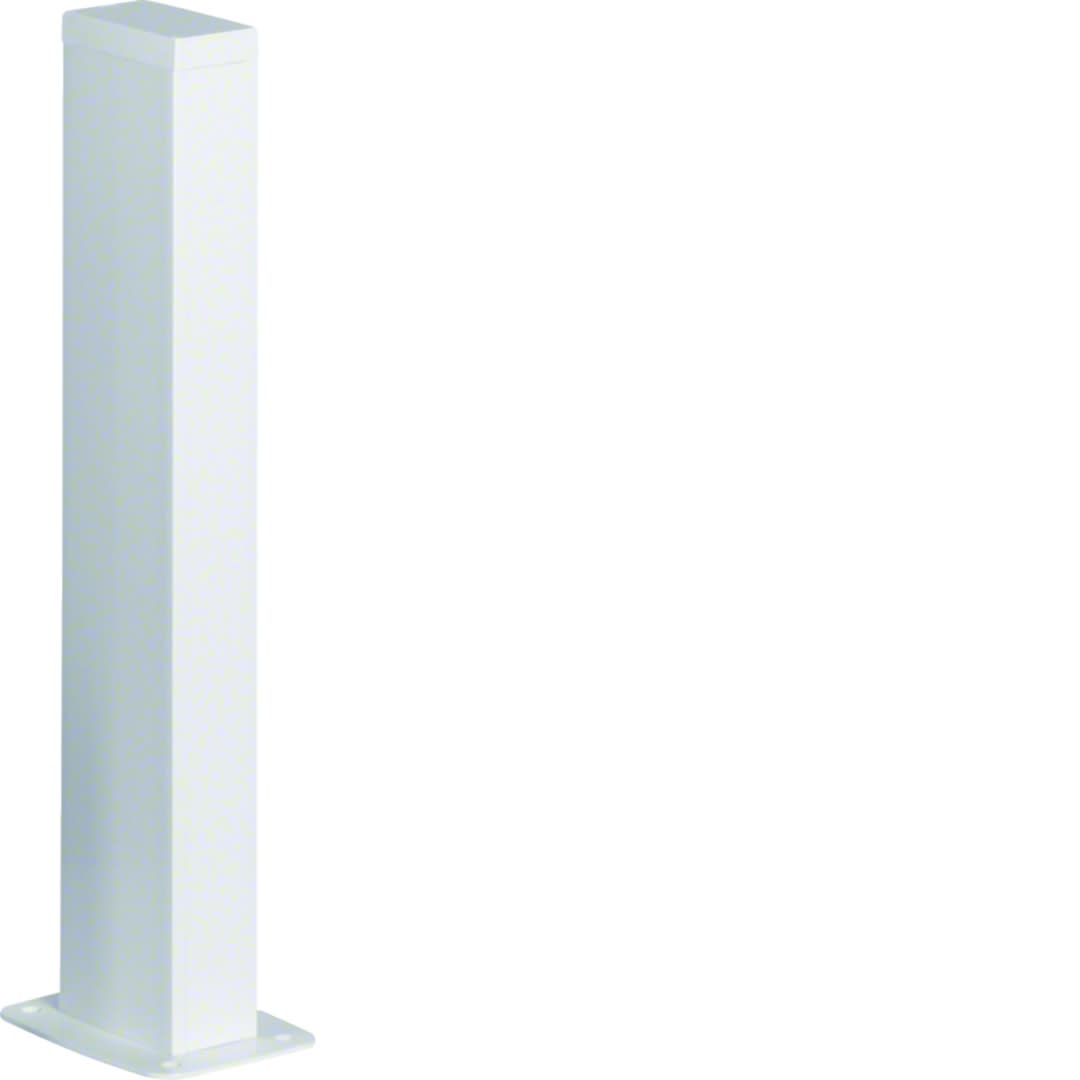 Hager - Colonnette officea h 650mm double face alu anodisé RAL 9016 Pure