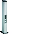 Hager - Colonnette officea h 650mm double face alu (ELN) anodisé naturel