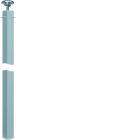 Hager - Colonne économique simple face fixation vérin 2700-3000mm Alu anodisé