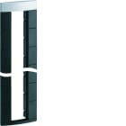 Hager - Boîtier vide pour colonne design officea 16 modules 22,5 x 45mm noir