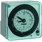 Hager - Interrupteur horaire 72x72 électromécanique 1 voie sur 24h 6-24V sans réserve