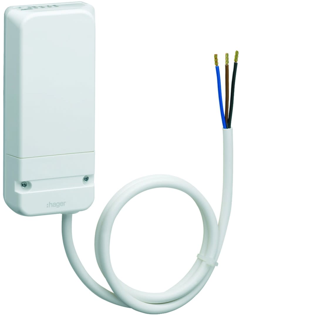Hager - Récepteur radio saillie pour chauffage électrique avec fil pilote 230V