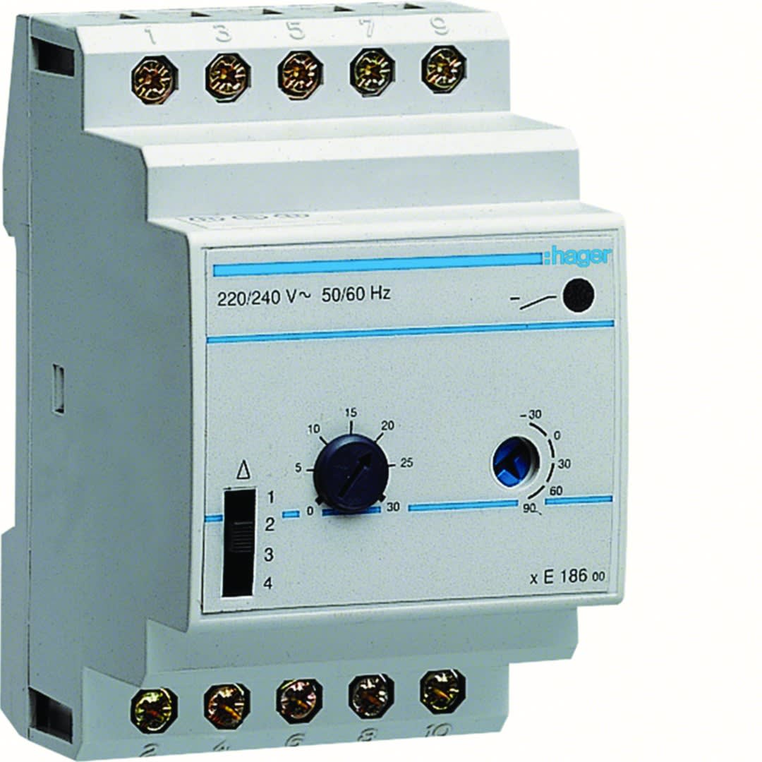 Hager - Thermostat modulaire multigamme chauffage eau chaude 230V