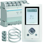 Hager - Gestionnaire énergie RT2012 chauffage électrique 2 zones Blanc, fil pilote, TIC