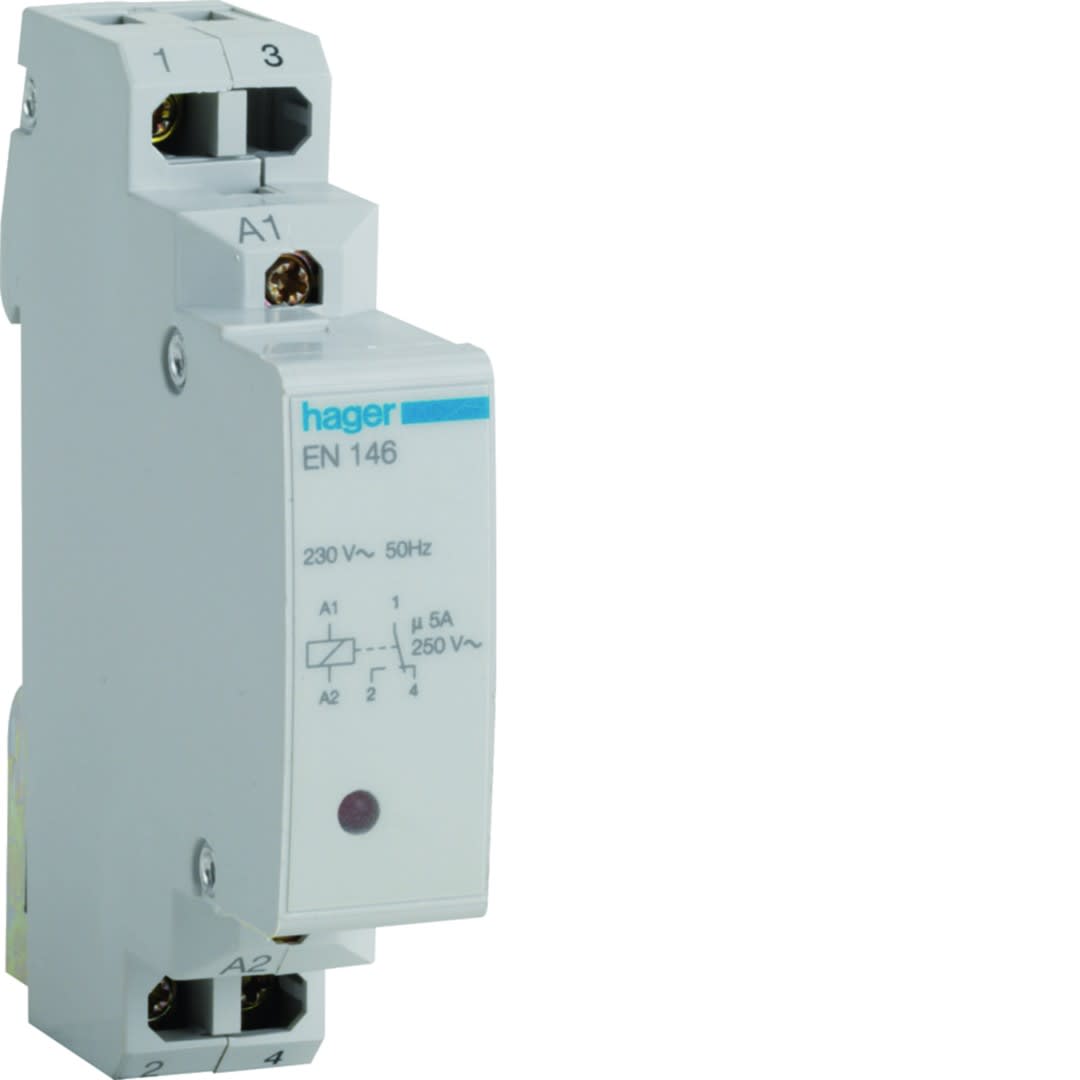 Hager - Relais d interface BT-TBT tension d'entrée 230V~50Hz