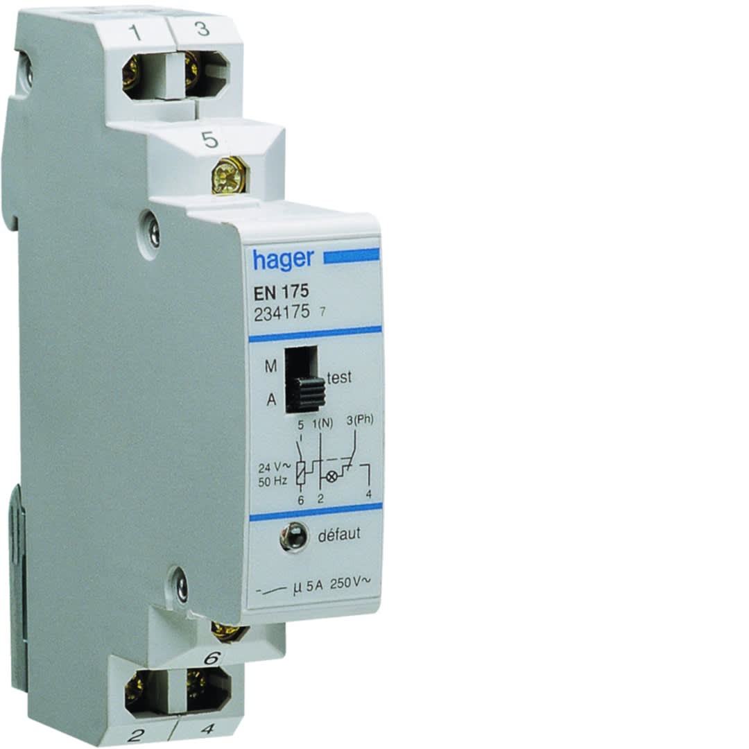 Hager - Relais dispositif de sécurité collective VMC gaz