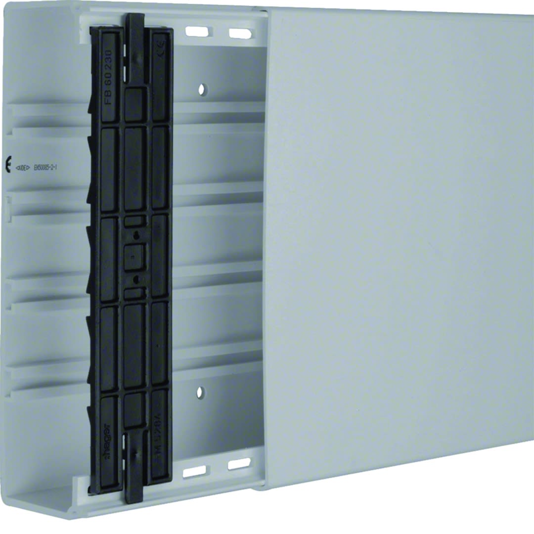 Hager - Goulotte lifea p 60mm h 230mm IP40 IK09 à IK10 PVC rigide RAL 7030 gris