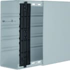 Hager - Goulotte lifea p100mm h230mm 4 agrafes IP40 IK09 à IK10 PVC rigide RAL 7030 gris