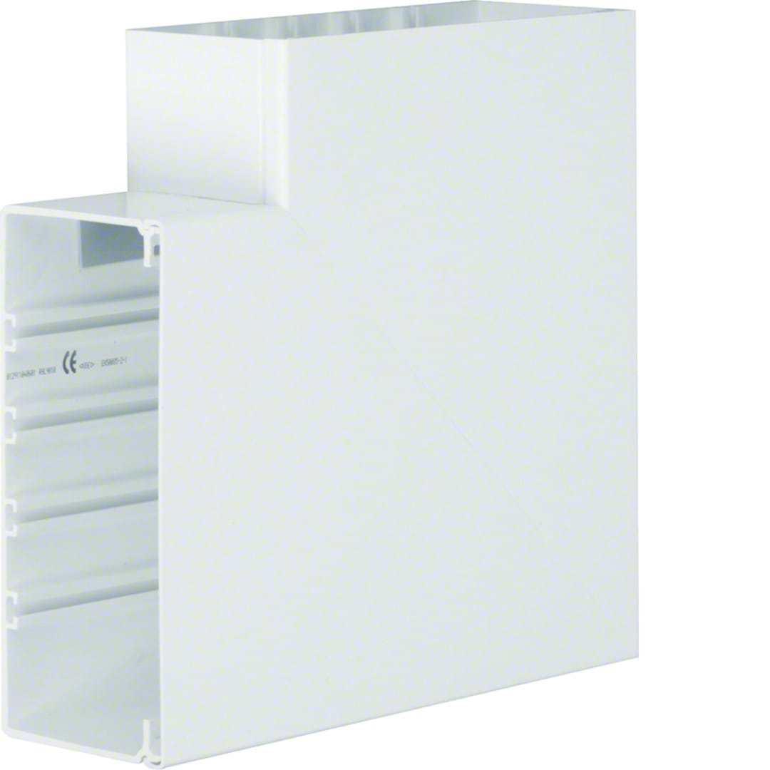 Hager - Angle plat lifea pour FB99230 h 230mm x p 100mm 4 agrafes RAL 9016 Pure