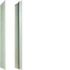 Hager - Jeu de 2 côtés pour armoire électrique quadro4 1200x245,50mm RAL9010 Blanc pur
