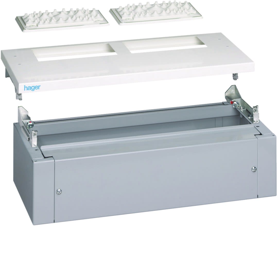 Hager - Kit tête et socle IP43 IK08 pour armoire quadro4 260x620mm RAL9010 Blanc pur