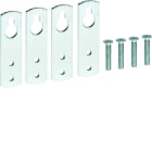 Hager - Jeu de 4 pattes de fixation murale pour coffret NewVegaD saillie