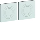 Hager - Jeu de 2 obturateurs pour prédécoupes latérales