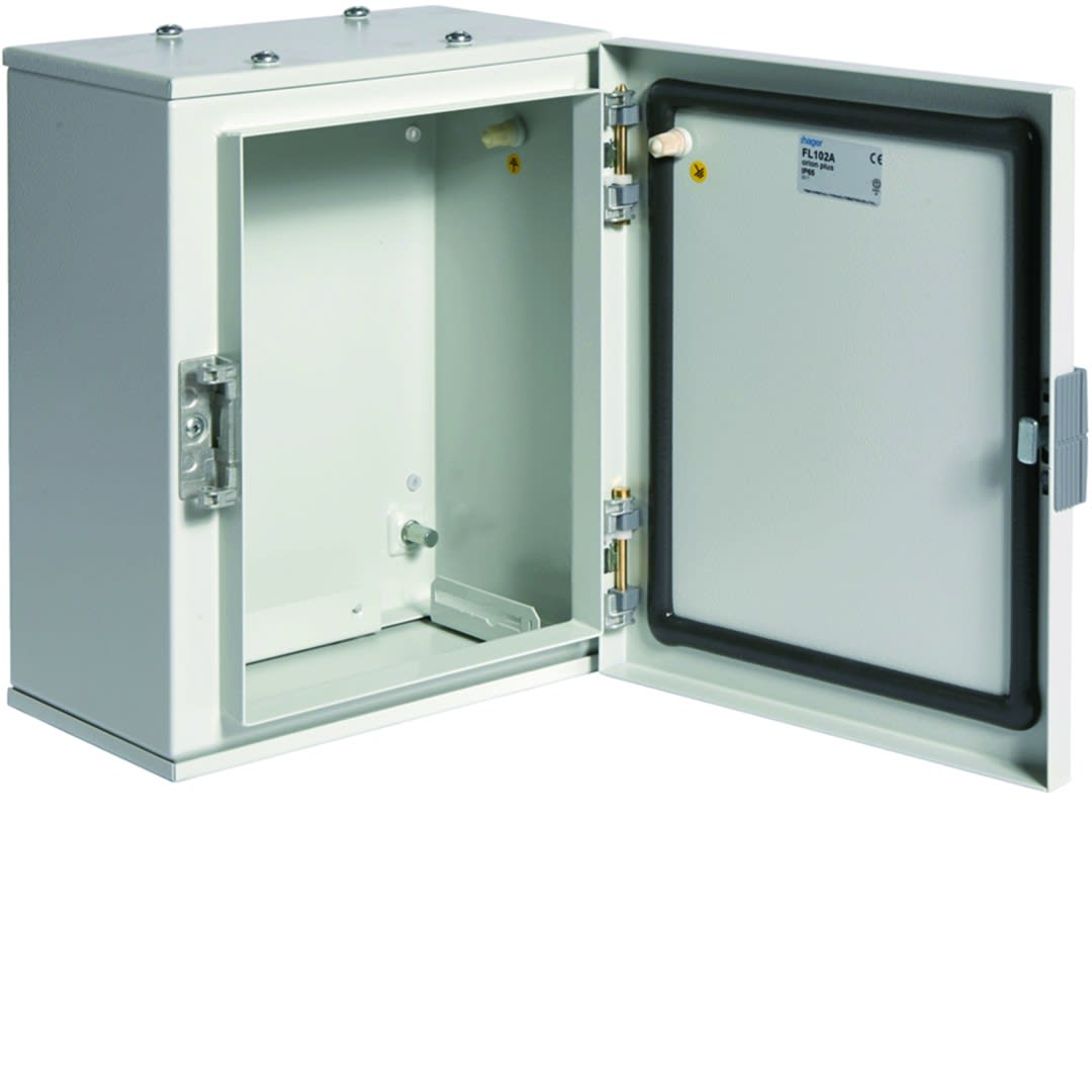 Hager - Coffret métallique porte pleine orion plus IP65 IK10 300x250x160mm Gris clair