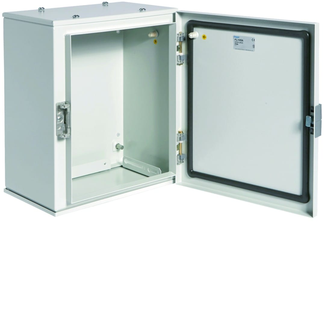Hager - Coffret métallique porte pleine orion plus IP65 IK10 350x300x200mm Gris clair