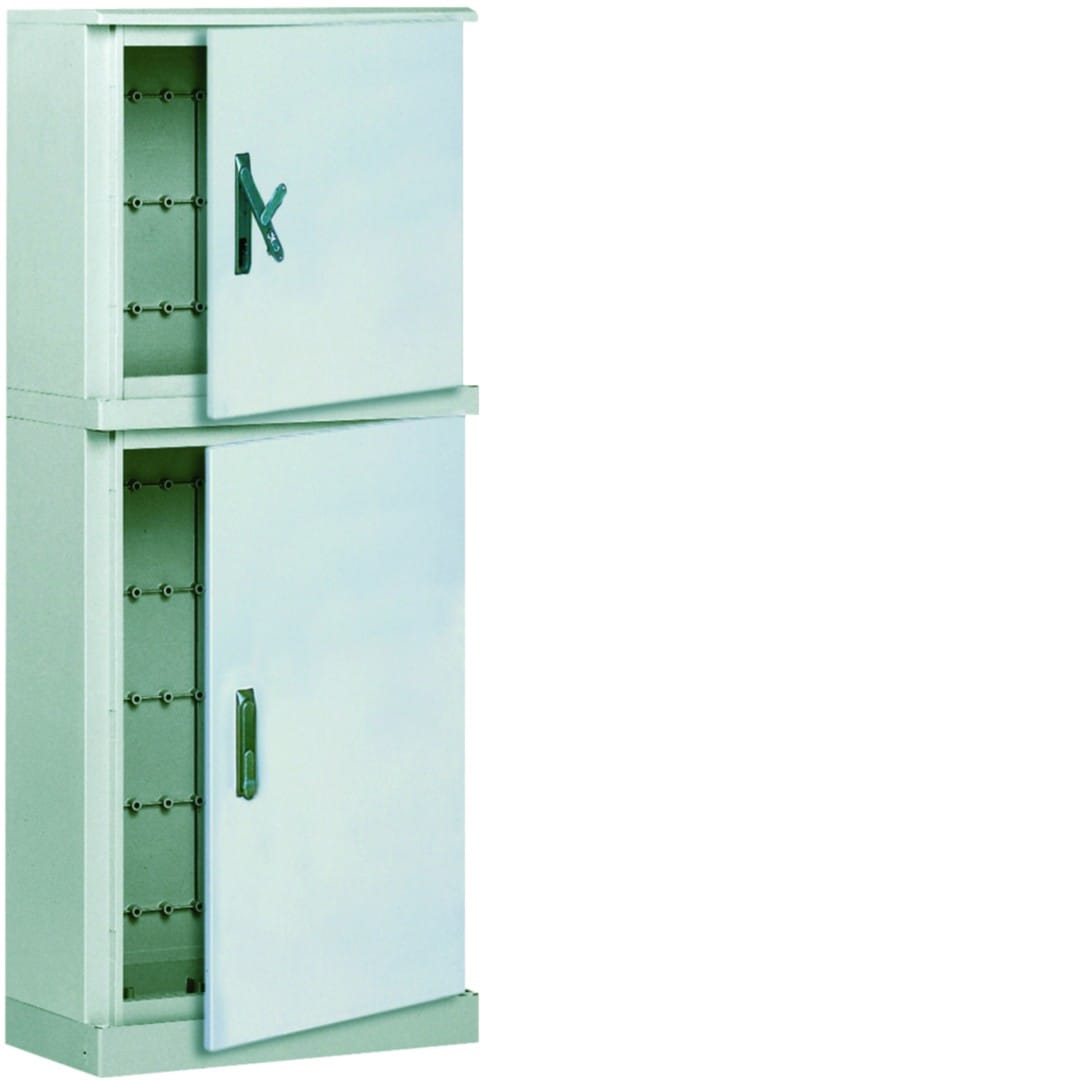 Hager - Coffret polyester porte pleine orion plus IP65 IK08 2050x1100x300mm Gris clair