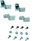 Hager - Equerres de fixation Orion plus +vis p montage plaques sur glissières latérales