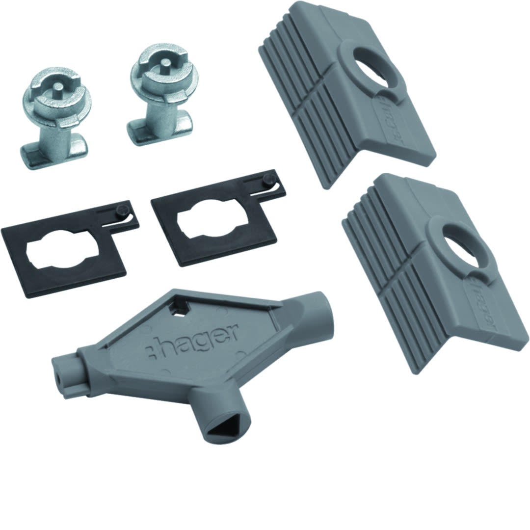 Hager - Jeu de 2 serrures orion plus double barre 3mm avec cle metallique