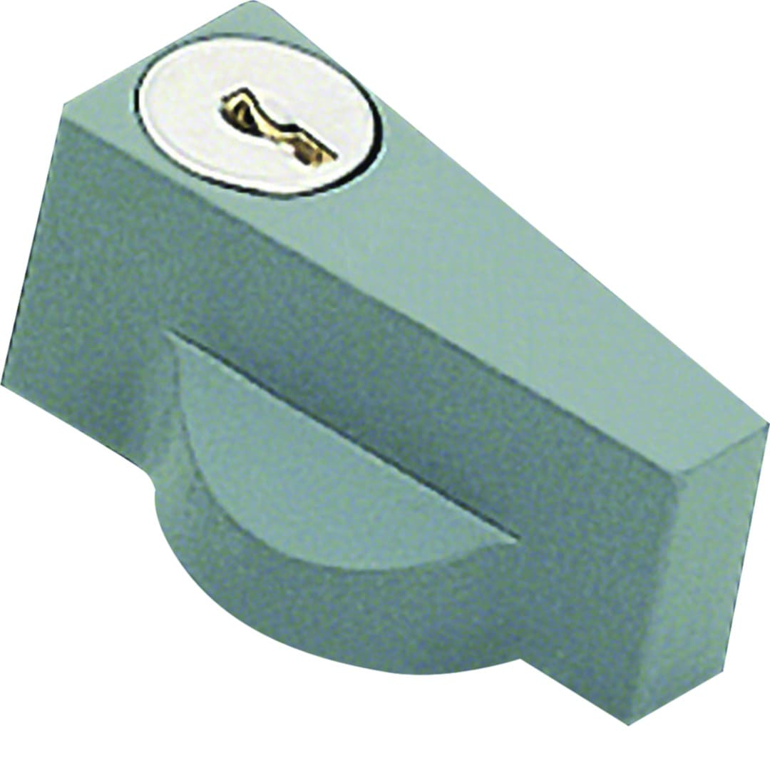 Hager - Poignée orion plus avec clé n427 RAL7046 pour coffret orion plus