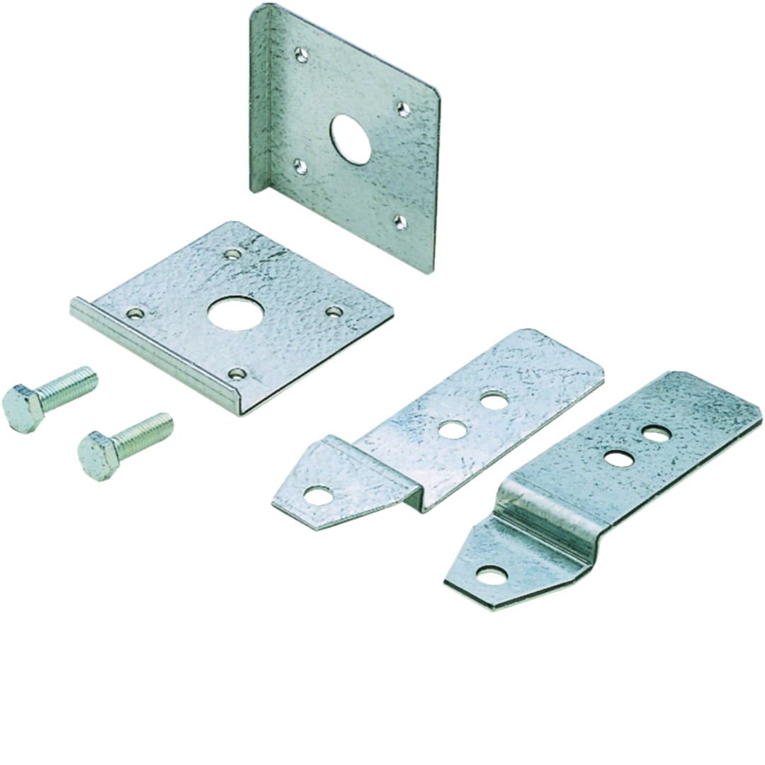 Hager - Jeu de 2 pattes de fixation quadro4 murale horizont. et vertic. livrées avec vis