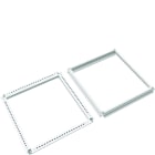 Hager - Cadres haut et bas armoire quadro evo P800xL700mm Blanc pur